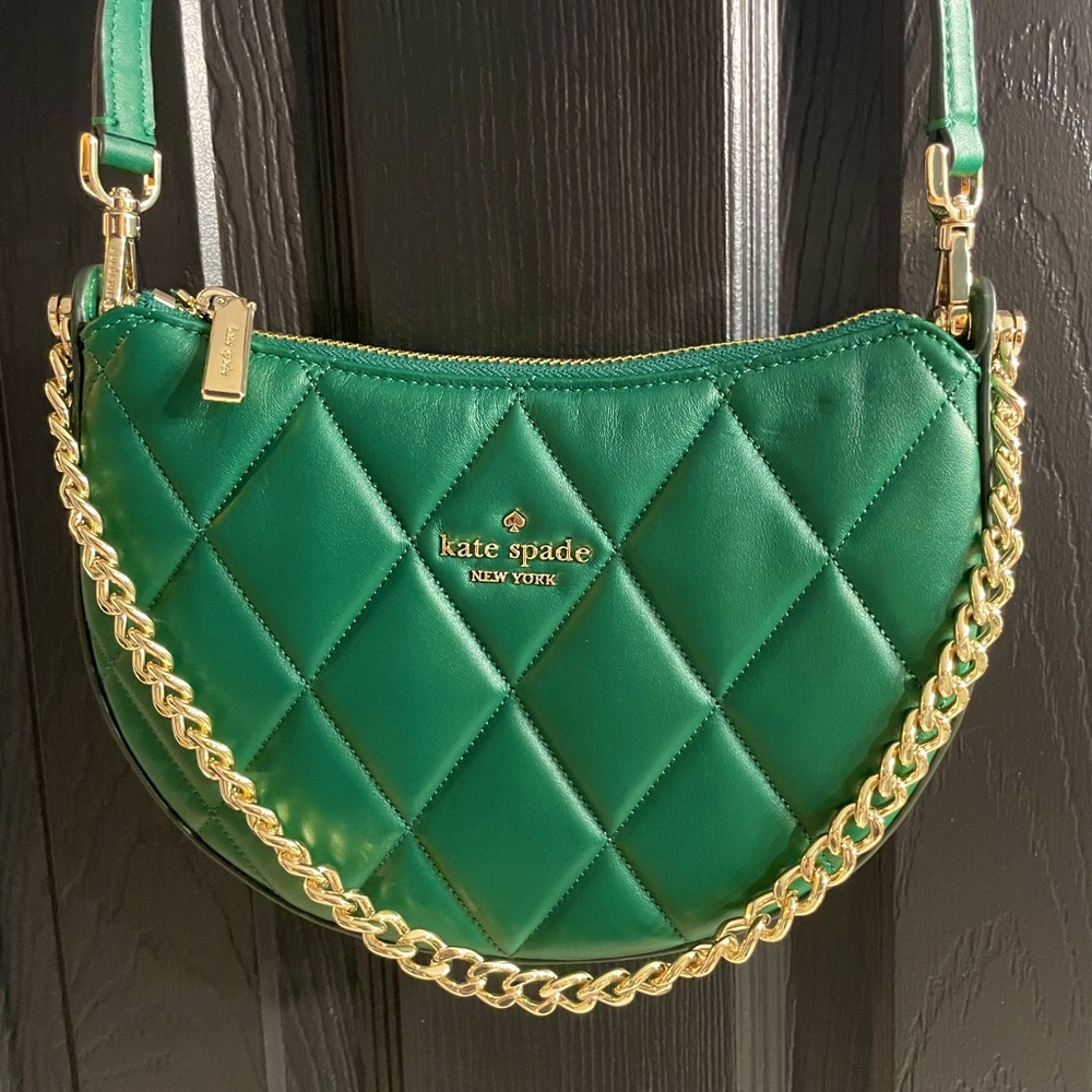 Kate Spade Carey Smooth Leather Quilted Crossbody.